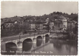 TO40 !!! TORINO PONTE VITTORIO EMANUELE 1955 F.G. !! - Ponts