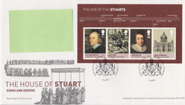 United Kingdom FDC Mi Block 59 The Age Of The Stuarts - Kings And Queens - Cancellation Tallents House - 2010 - 2001-2010 Dezimalausgaben