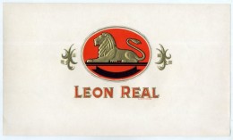 Cigar Box Label - LEON REAL  (636) - Labels