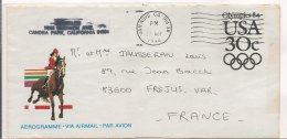 Ldiv348 - Entier Postal  - Aérogramme - Jeux Olympics  1984 - Epreuves Equestres - 1981-00