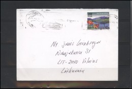 GREECE Postal History Brief Envelope GR 015 Landscape Flowers - Briefe U. Dokumente