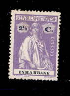 ! ! Inhambane - 1914 Ceres 2 1/2 C - Af. 76 - MH - Inhambane
