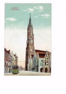 Allemagne -  Landshut -  St. Martinskirche - Tramway- Nr. 12 - Landshut