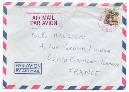 USA-1980--Lettre Pour CLERMONT-FERRAND-63 (France)--timbre Seul Sur Lettre"Aviation Pionneers"-cachet Rouge - Covers & Documents