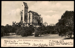 ALTE POSTKARTE BURG LICHTENSTEIN LIECHTENSTEIN BEI MÖDLING MARIA ENZERSDORF 1901 NIEDERÖSTERREICH Ansichtskarte Postcard - Maria Enzersdorf