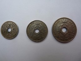 3 Pièces  : 1 X 5 Centimes 1925 - 1 X 10 Centimes 1926 - 1 X 25 Centimen 1922 - Sin Clasificación