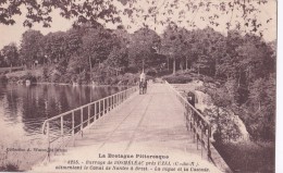 Carte 1915 BARRAGE DE BOSMELEAC PRES DE UZEL / LA DIGUE ET LA CASCADE - Bosméléac