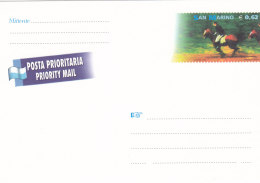 San Marino  Postkarte 0,62 Euro Ungebraucht - Pferd Mit Reiter - Horse - Lettres & Documents