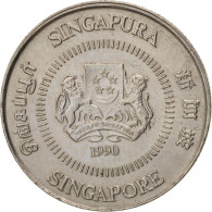 Monnaie, Singapour, 10 Cents, 1990, British Royal Mint, SUP, Copper-nickel - Singapore