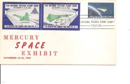 Espace -Mercury ( Commémoratif Des USA De 1962 Avec Timbres Privés )Dessins En Vert à Voir) - Nordamerika