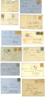 Lot De 12 Lettres De La Commune De Paris. Bel Ensemble. - Guerre De 1870