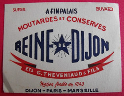 Buvard Moutarde Reine De Dijon. Theveniaud Et Fils. Vers 1950 - Moutardes