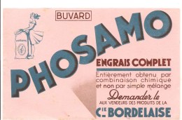 Buvard PHOSAMO Engrais Complet Demandez Le Aux Vendeurs Des Produits De La Cie Bordelaise - Landbouw