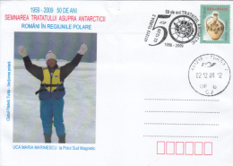 ANTARCTIC TREATY ANNIVERSARY, UCA MARIA MARINESCU AT SOUTH POLE, SPECIAL COVER, 2009, ROMANIA - Antarctic Treaty