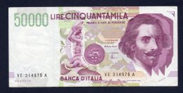 Lire 50000 Bernini 1997 - BB/SPL - 50000 Liras