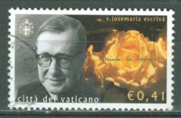 POSTE VATICANE 2003: Sas 1327, Escriva, O - FREE SHIPPING ABOVE 10 EURO - Used Stamps