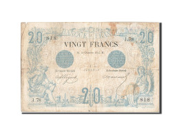 Billet, France, 20 Francs, 20 F 1874-1905 ''Noir'', 1874, 1874-10-12, TB - 20 F 1874-1905 ''Noir''