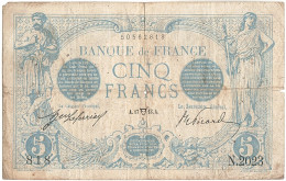 Billet, France, 5 Francs, 5 F 1912-1917 ''Bleu'', 1913, 1913-04-17, TB - 5 F 1912-1917 ''Bleu''