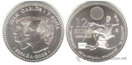 ESPAGNE SPAIN SPANIEN ESPAÑA 2005 KRA 1067 DON QUIJOTE 12 EUROS PLATA SIVER ARGENT SC UNC - Mint Sets & Proof Sets