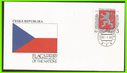 Tchéquie 1993 1 FDC Drapeaux Armoiries - FDC