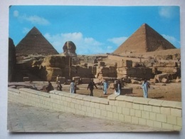 DC16 Postcard Egypt - Gizeh - Sphinx And Pyramids - Gizeh