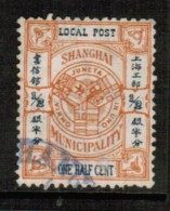 REPUBLIC Of CHINA---SHANGHAI 1/2c LOCAL POST VF USED - Sonstige & Ohne Zuordnung