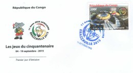 Congo 2015 Jeux Africains African Games Organised In Brazzaville New Stadium FDC - FDC