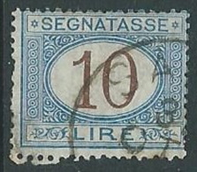 1870-74 REGNO USATO SEGNATASSE 10 LIRE - U31-10 - Portomarken