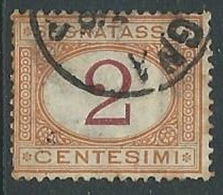 1870-74 REGNO USATO SEGNATASSE 2 CENT - U32-5 - Portomarken