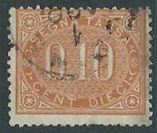 1869 REGNO USATO SEGNATASSE 10 CENT - U33-10 - Portomarken