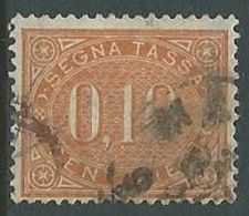1869 REGNO USATO SEGNATASSE 10 CENT - U35-2 - Portomarken