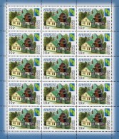 Russia 2015 One Full Sheet Viktor Vasnetsov Memorial House Museums Art Architecture Monuments Historical PCC Stamps MNH - Collections
