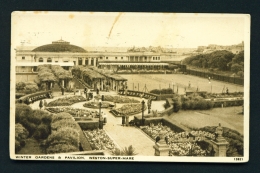 ENGLAND  -  Weston Super Mare  Winter Gardens And Pavilion  Used Vintage Postcard As Scans - Weston-Super-Mare