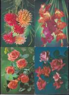 1987-EP-180 CUBA. POSTAL STATIONERY. 1987. Ed.141a-j MOTHER DAY DIA DE LAS MADRES COMPLETE SET OF 10 COVER USED FLORWERS - Briefe U. Dokumente