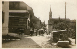 SUISSE - CHAPELLE - Rue Principale - Canton De Fribourg - Carte Photo - Très Bon état - 2 Scans - Chapelle