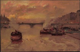 LUIGI LOIR ~ ILE ST LOUIS, PARIS, FRANCE ~ STEAM BOATS, TUGS ~ COLLECTION LEFEVRE-UTILE - Loir