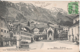 Stang  Dorfplatz Mit Winkelrieddenkmal Und Brunnen - Dorf