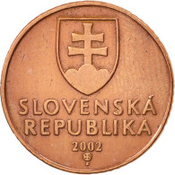 Monnaie, Slovaquie, 50 Halierov, 2002, TTB+, Copper Plated Steel, KM:35 - Slowakije