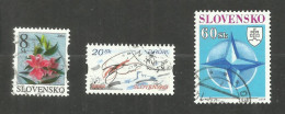 Slovaquie N°411, 416, 418 Cote 4.60 Euros - Usados