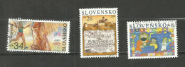 Slovaquie N°420, 426, 435  Cote 3.70 Euros - Usados