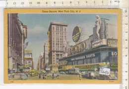 PO5602D# NEW YORK CITY - TIMES SQUARE - BOND - OLD CARS  No VG - Plaatsen & Squares