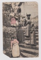 CARTE  ANIMEE  ANCIENNE RARE /FEMMES DU VILLAGE DE BIDACHE S'APPROVISIONANT  A  LA CELEBRE FONTAINE DE TALE - Bidache