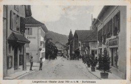 LANGENBRUCK → Belebte Dorfstrasse Mit Dem Rest. Kreuz - Langenbruck