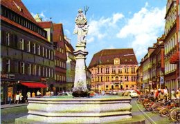 Kaufbeuren - Kaiser Max Straße Mit Neptunbrunnen & Rathaus 2 - Kaufbeuren