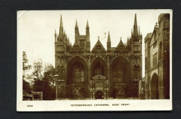 ENGLAND  -  Peterborough Cathedral  Used Vintage Postcard As Scans - Andere & Zonder Classificatie