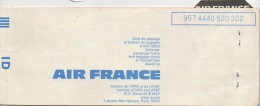 Ticket/Billet D'Avion. Air France. Dakar/Paris/Bruxelles/Paris/Dakar. 1975. - Wereld