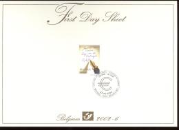 FDS - First Day Sheet - 2002*6- OBP 3063 - Dag Van De Postzegel - 1999-2010