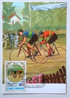 SAO TOME ET  PRINCIPE Cyclisme, Velo, Bicyclette. J.O. Los Angeles 84. FDC, Carte Maximum - Ete 1984: Los Angeles