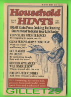 BOOKS - HOUSEHOLD HINTS, 100s Of Hints From Cooking To Cleaning - VOL 6 FALL 1988 No 1 - 100 PAGES - - Basic, General Cooking