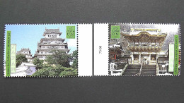 UNO-Wien 333/4 **/mnh, UNESCO-Welterbe: Japan: Adelssitz Himeji-jo, Schreine Und Tempel Von Nikko - Autres & Non Classés